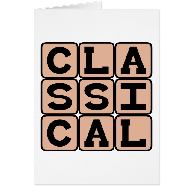 Klassiek, muziekgenre (Voorkant)