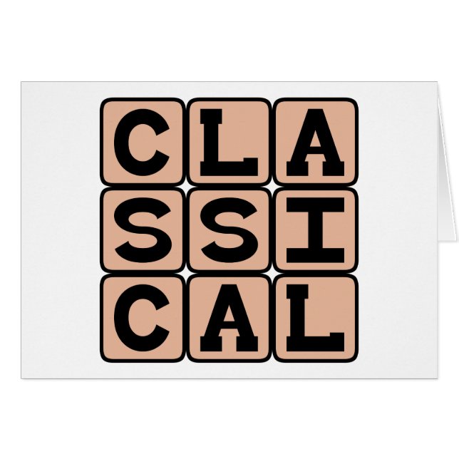 Klassiek, muziekgenre (Voorkant Horizontaal)
