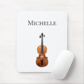 Klassiek muzikaal violet gepersonaliseerd muismat (Met muis)