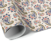 Klassiek naadloos paisley patroon ontwerp. cadeaupapier (Rol Hoek)