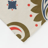 Klassiek naadloos paisley patroon ontwerp. fleece deken (Hoek)
