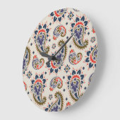 Klassiek naadloos paisley patroon ontwerp. grote klok (Hoek)