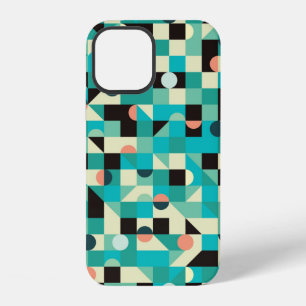 Klassiek naadloos patroon met driehoeken en cirkel iPhone 12 hoesje