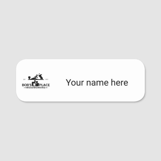 Klassiek Naambadge Naamplaatje (Voorkant)