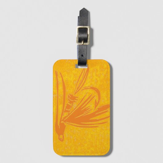 Klassiek natte Bagagelabel (Voorkant (verticaal))