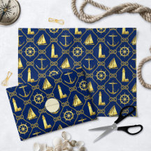 Klassiek Nautical Gold Blue