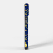 Klassiek Nautical Goud Blauw iPhone Hoesje (Rechterkant)