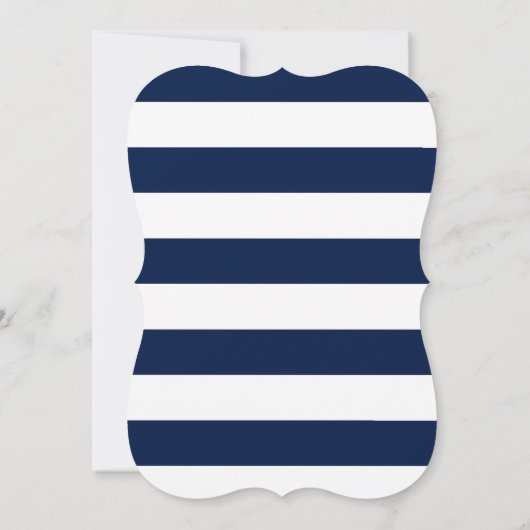 Klassiek nautisch anker Sla de datum op Save The Date (Achterkant)