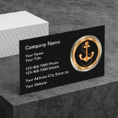 Klassiek nautisch Visitekaartjes ankerontwerp