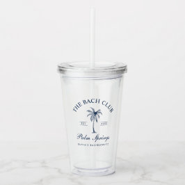 Klassiek Navy Bachelorette Party Acryl Drinkbeker