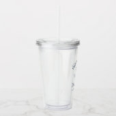 Klassiek Navy Bachelorette Party Acryl Drinkbeker (Rechts)