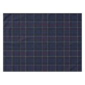 Klassiek Navy Blauwe Geruite Kerst Tafelkleed (Voorkant (Horizontaal))