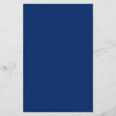 Klassiek Navy en Crème Elegant Trouwmenu (Achterkant)