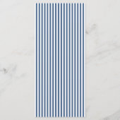 Klassiek Navy Hortensia Bruiloft Menu (Achterkant)