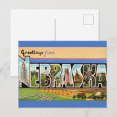 Klassiek Nebraska Briefkaart (Voorkant / Achterkant)