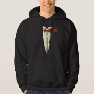 Klassiek nep smoking kostuum Cool Valentijnsdag H Hoodie
