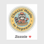 Klassiek Nepean Ontario Wasbeer Cadeau Sticker (Vel)