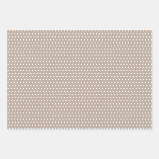 Klassiek neutraal ivoor taupe houndstooth patroon inpakpapier vel (Voorkant 3)