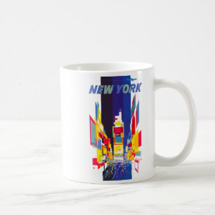 Klassiek New York Times Square Atomic Age Koffiemok