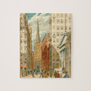 Klassiek New York Wall Street Trinity Church Legpuzzel