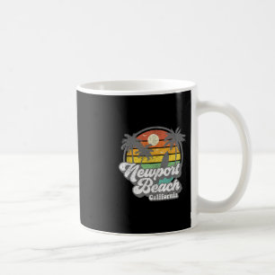 Klassiek Newport Beach California Ca Surfen Retro  Koffiemok