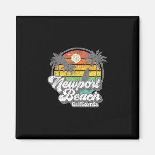 Klassiek Newport Beach California Ca Surfen Retro  Magneet