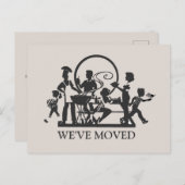 Klassiek nieuw Briefkaart voor thuisverplaatsing (Voorkant / Achterkant)