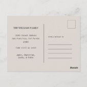 Klassiek nieuw Briefkaart voor thuisverplaatsing (Achterkant)