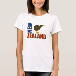 Klassiek Nieuw-Zeeland Kiwi Dames T-Shirt
