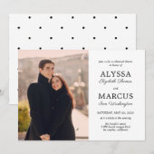 Klassiek nodigt het Verloving van de Huwelijksrepe Kaart (Voorkant / Achterkant)