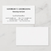 Klassiek, nostalgisch en traditioneel Visitekaartj Visitekaartje (Voorkant / Achterkant)