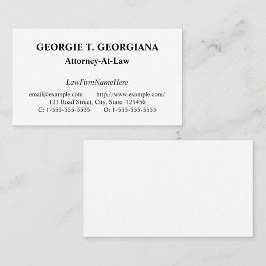 Klassiek, nostalgisch en traditioneel Visitekaartj Visitekaartje (Voorkant / Achterkant)