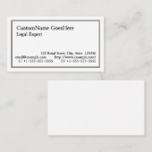 Klassiek, nostalgisch en traditioneel Visitekaartj Visitekaartje (Voorkant / Achterkant)