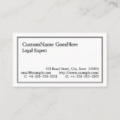 Klassiek, nostalgisch en traditioneel Visitekaartj Visitekaartje (Voorkant)