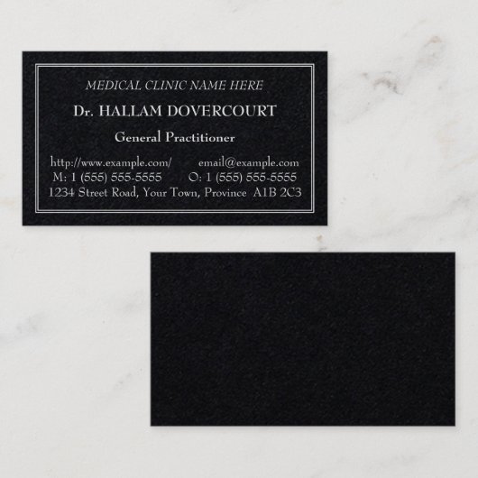 Klassiek, nostalgisch, en Visitekaartje (Voorkant / Achterkant)