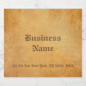 Klassiek nostalgisch oud papier look elegante Sjab Bier Etiket (Enkel label)