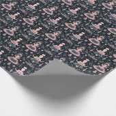 Klassiek Notenkraker Ballet, Roze Moeder Ginger Cadeaupapier (Hoek)