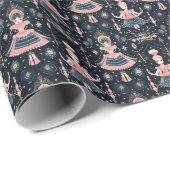 Klassiek Notenkraker Ballet, Roze Moeder Ginger Cadeaupapier (Rol Hoek)