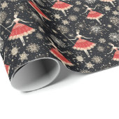 Klassiek Notenkraker Ballet, Wals van de Sneeuwvlo Cadeaupapier (Rol Hoek)