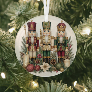 Klassiek Notenkraker Trio Kerst Glas Ornament