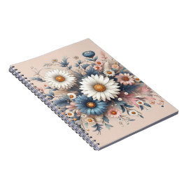 Klassiek Notitieboek | Elegante Bloemige Briefpapi