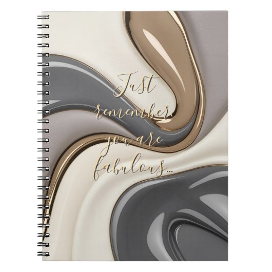 Klassiek notitieboek in stijlvolle vormgeving (Voorkant)