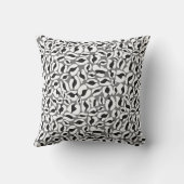 Klassiek Oerwoud zwart-wit lak Buitenkussen (Achterkant)