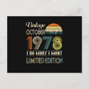 Klassiek oktober 1978 Wat ik wil Limited Edition Briefkaart