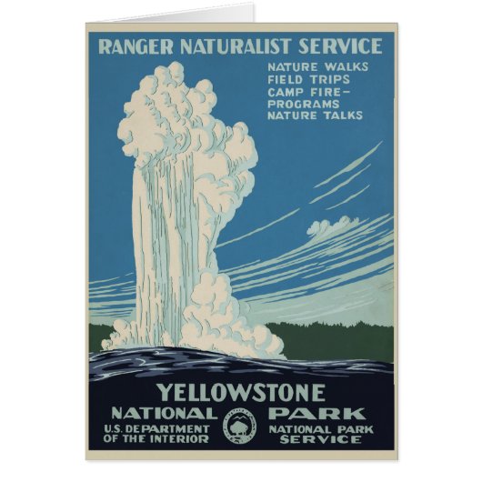 Klassiek Old Faithful in Yellowstone National Park (Voorkant)