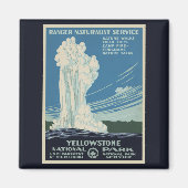 Klassiek Old Faithful in Yellowstone National Park Magneet (Voorkant)