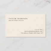 Klassiek olive esthetisch Visitekaartje (Voorkant)