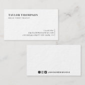 Klassiek olive esthetisch Visitekaartje (Voorkant / Achterkant)