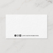 Klassiek olive esthetisch Visitekaartje (Achterkant)