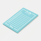 Klassiek om lijstbakken met naam te doen post-it® notes (Schuin)